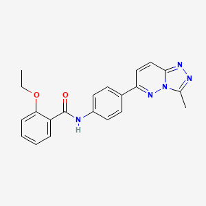 molecular formula C21H19N5O2 B6508495 2-ethoxy-N-(4-{3-methyl-[1,2,4]triazolo[4,3-b]pyridazin-6-yl}phenyl)benzamide CAS No. 894067-78-8