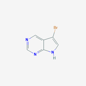 molecular formula C6H4BrN3 B065085 5-bromo-7H-pyrrolo[2,3-d]pyrimidine CAS No. 175791-49-8