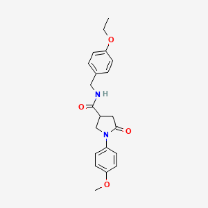 N-[(4-ethoxyphenyl)methyl]-1-(4-methoxyphenyl)-5-oxopyrrolidine-3-carboxamide