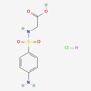 2-(4-aminobenzenesulfonamido)acetic acid hydrochloride