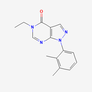 molecular formula C15H16N4O B6508792 1-(2,3-dimethylphenyl)-5-ethyl-1H,4H,5H-pyrazolo[3,4-d]pyrimidin-4-one CAS No. 887458-21-1