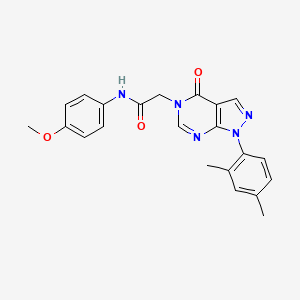 2-[1-(2,4-dimethylphenyl)-4-oxo-1H,4H,5H-pyrazolo[3,4-d]pyrimidin-5-yl]-N-(4-methoxyphenyl)acetamide