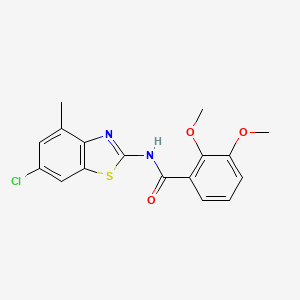 molecular formula C17H15ClN2O3S B6508817 N-(6-chloro-4-methyl-1,3-benzothiazol-2-yl)-2,3-dimethoxybenzamide CAS No. 895443-75-1