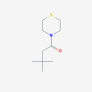 molecular formula C10H19NOS B6508848 3,3-dimethyl-1-(thiomorpholin-4-yl)butan-1-one CAS No. 1304038-53-6