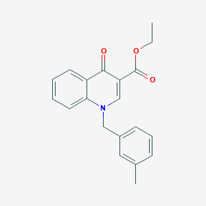 molecular formula C20H19NO3 B6508863 ethyl 1-[(3-methylphenyl)methyl]-4-oxo-1,4-dihydroquinoline-3-carboxylate CAS No. 892290-19-6