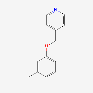 4-[(3-methylphenoxy)methyl]pyridine