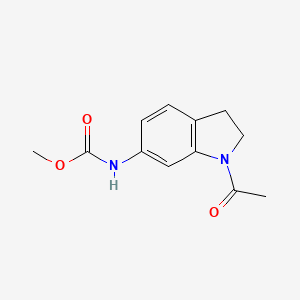 molecular formula C12H14N2O3 B6508924 methyl N-(1-acetyl-2,3-dihydro-1H-indol-6-yl)carbamate CAS No. 1053085-95-2