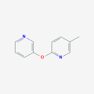 molecular formula C11H10N2O B6508937 5-甲基-2-(吡啶-3-氧基)吡啶 CAS No. 2640935-28-8