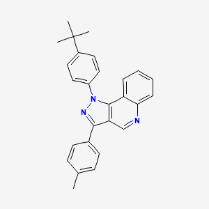 molecular formula C27H25N3 B6509171 1-(4-tert-butylphenyl)-3-(4-methylphenyl)-1H-pyrazolo[4,3-c]quinoline CAS No. 901245-55-4