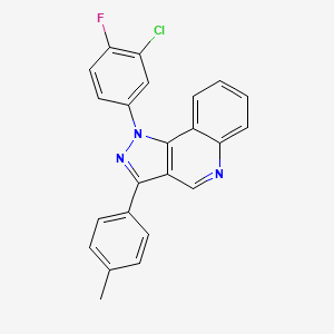1-(3-chloro-4-fluorophenyl)-3-(4-methylphenyl)-1H-pyrazolo[4,3-c]quinoline