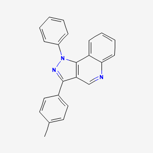 molecular formula C23H17N3 B6509189 3-(4-methylphenyl)-1-phenyl-1H-pyrazolo[4,3-c]quinoline CAS No. 901045-34-9