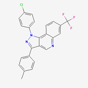1-(4-chlorophenyl)-3-(4-methylphenyl)-7-(trifluoromethyl)-1H-pyrazolo[4,3-c]quinoline