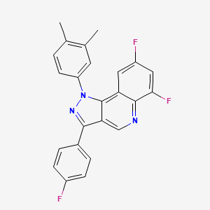 1-(3,4-dimethylphenyl)-6,8-difluoro-3-(4-fluorophenyl)-1H-pyrazolo[4,3-c]quinoline