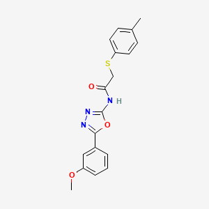 N-[5-(3-methoxyphenyl)-1,3,4-oxadiazol-2-yl]-2-[(4-methylphenyl)sulfanyl]acetamide