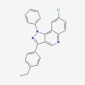 molecular formula C24H18ClN3 B6509347 8-chloro-3-(4-ethylphenyl)-1-phenyl-1H-pyrazolo[4,3-c]quinoline CAS No. 901268-15-3
