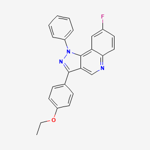 molecular formula C24H18FN3O B6509432 3-(4-ethoxyphenyl)-8-fluoro-1-phenyl-1H-pyrazolo[4,3-c]quinoline CAS No. 901030-76-0