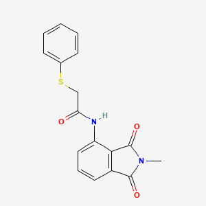 N-(2-methyl-1,3-dioxo-2,3-dihydro-1H-isoindol-4-yl)-2-(phenylsulfanyl)acetamide