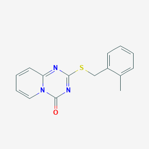 2-{[(2-methylphenyl)methyl]sulfanyl}-4H-pyrido[1,2-a][1,3,5]triazin-4-one