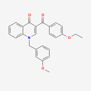 molecular formula C26H23NO4 B6509666 3-(4-ethoxybenzoyl)-1-[(3-methoxyphenyl)methyl]-1,4-dihydroquinolin-4-one CAS No. 902624-99-1