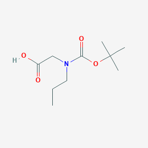 molecular formula C10H19NO4 B065099 2-[N-(叔丁氧羰基)-N-丙氨基]乙酸 CAS No. 165607-76-1