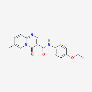 molecular formula C18H17N3O3 B6510246 N-(4-ethoxyphenyl)-7-methyl-4-oxo-4H-pyrido[1,2-a]pyrimidine-3-carboxamide CAS No. 877649-80-4