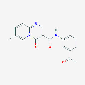 molecular formula C18H15N3O3 B6510247 N-(3-acetylphenyl)-7-methyl-4-oxo-4H-pyrido[1,2-a]pyrimidine-3-carboxamide CAS No. 877649-86-0