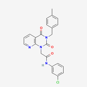 molecular formula C23H19ClN4O3 B6510298 N-(3-chlorophenyl)-2-{3-[(4-methylphenyl)methyl]-2,4-dioxo-1H,2H,3H,4H-pyrido[2,3-d]pyrimidin-1-yl}acetamide CAS No. 902961-98-2