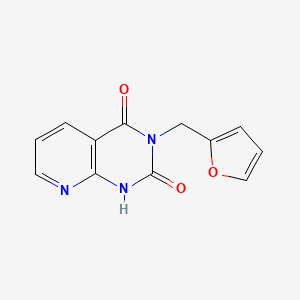 molecular formula C12H9N3O3 B6510360 3-[(furan-2-yl)methyl]-1H,2H,3H,4H-pyrido[2,3-d]pyrimidine-2,4-dione CAS No. 902922-71-8