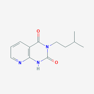 molecular formula C12H15N3O2 B6510369 3-(3-methylbutyl)-1H,2H,3H,4H-pyrido[2,3-d]pyrimidine-2,4-dione CAS No. 902924-21-4