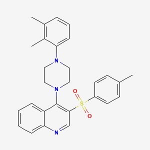 molecular formula C28H29N3O2S B6510486 4-[4-(2,3-dimethylphenyl)piperazin-1-yl]-3-(4-methylbenzenesulfonyl)quinoline CAS No. 902910-82-1