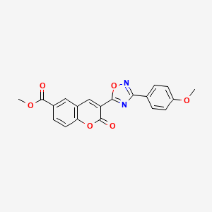 methyl 3-[3-(4-methoxyphenyl)-1,2,4-oxadiazol-5-yl]-2-oxo-2H-chromene-6-carboxylate