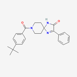 molecular formula C24H27N3O2 B6510879 8-(4-tert-butylbenzoyl)-3-phenyl-1,4,8-triazaspiro[4.5]dec-3-en-2-one CAS No. 893278-96-1