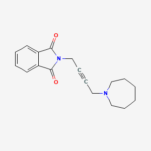 molecular formula C18H20N2O2 B6510974 2-[4-(azepan-1-yl)but-2-yn-1-yl]-2,3-dihydro-1H-isoindole-1,3-dione CAS No. 19446-29-8