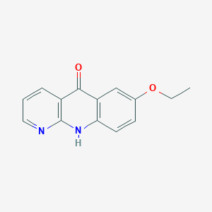 molecular formula C14H12N2O2 B6510981 7-ethoxy-5H,10H-benzo[b]1,8-naphthyridin-5-one CAS No. 894546-66-8