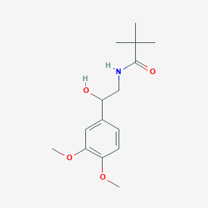N-[2-(3,4-dimethoxyphenyl)-2-hydroxyethyl]-2,2-dimethylpropanamide