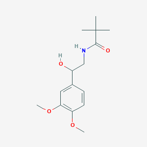 molecular formula C15H23NO4 B6511060 N-[2-(3,4-dimethoxyphenyl)-2-hydroxyethyl]-2,2-dimethylpropanamide CAS No. 1267203-23-5