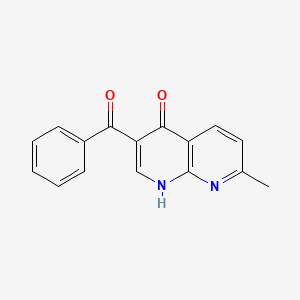 molecular formula C16H12N2O2 B6511093 3-benzoyl-7-methyl-1,4-dihydro-1,8-naphthyridin-4-one CAS No. 894888-07-4