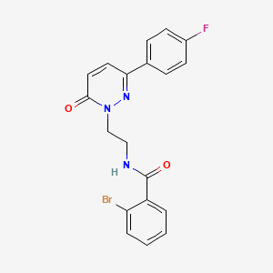 molecular formula C19H15BrFN3O2 B6511354 2-bromo-N-{2-[3-(4-fluorophenyl)-6-oxo-1,6-dihydropyridazin-1-yl]ethyl}benzamide CAS No. 921530-66-7
