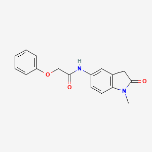 molecular formula C17H16N2O3 B6511391 N-(1-methyl-2-oxo-2,3-dihydro-1H-indol-5-yl)-2-phenoxyacetamide CAS No. 921837-76-5