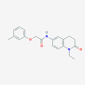 molecular formula C20H22N2O3 B6511462 N-(1-ethyl-2-oxo-1,2,3,4-tetrahydroquinolin-6-yl)-2-(3-methylphenoxy)acetamide CAS No. 922053-59-6
