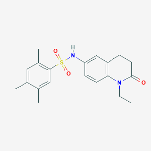 molecular formula C20H24N2O3S B6511494 N-(1-ethyl-2-oxo-1,2,3,4-tetrahydroquinolin-6-yl)-2,4,5-trimethylbenzene-1-sulfonamide CAS No. 922079-72-9
