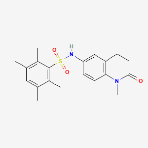 2,3,5,6-tetramethyl-N-(1-methyl-2-oxo-1,2,3,4-tetrahydroquinolin-6-yl)benzene-1-sulfonamide