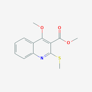 molecular formula C13H13NO3S B6511905 methyl 4-methoxy-2-(methylsulfanyl)quinoline-3-carboxylate CAS No. 951520-49-3