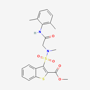 methyl 3-({[(2,6-dimethylphenyl)carbamoyl]methyl}(methyl)sulfamoyl)-1-benzothiophene-2-carboxylate