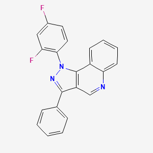 molecular formula C22H13F2N3 B6511951 1-(2,4-difluorophenyl)-3-phenyl-1H-pyrazolo[4,3-c]quinoline CAS No. 932463-81-5