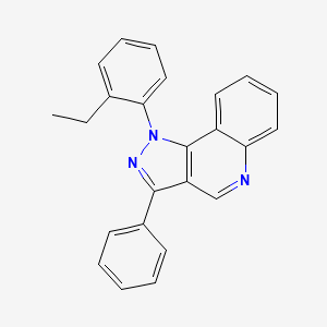 molecular formula C24H19N3 B6511958 1-(2-ethylphenyl)-3-phenyl-1H-pyrazolo[4,3-c]quinoline CAS No. 932328-97-7