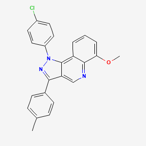 molecular formula C24H18ClN3O B6511972 1-(4-chlorophenyl)-6-methoxy-3-(4-methylphenyl)-1H-pyrazolo[4,3-c]quinoline CAS No. 932325-48-9