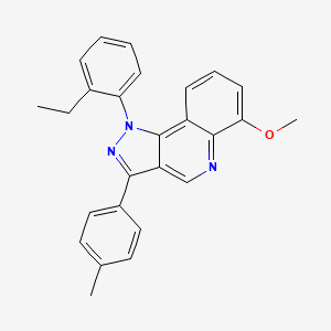 molecular formula C26H23N3O B6511974 1-(2-ethylphenyl)-6-methoxy-3-(4-methylphenyl)-1H-pyrazolo[4,3-c]quinoline CAS No. 932519-39-6
