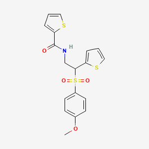 N-[2-(4-methoxybenzenesulfonyl)-2-(thiophen-2-yl)ethyl]thiophene-2-carboxamide