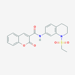 N-[1-(ethanesulfonyl)-1,2,3,4-tetrahydroquinolin-7-yl]-2-oxo-2H-chromene-3-carboxamide